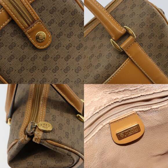 GUCCI Micro GG Supreme Hand Bag Pvc Beige Gold 000 39 000 39 - Picture 11 of 13